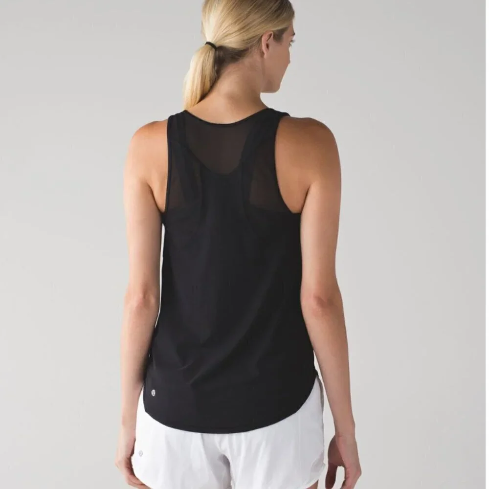 Lululemon Sculpt Tank II Black size 6‎ W1NAWS